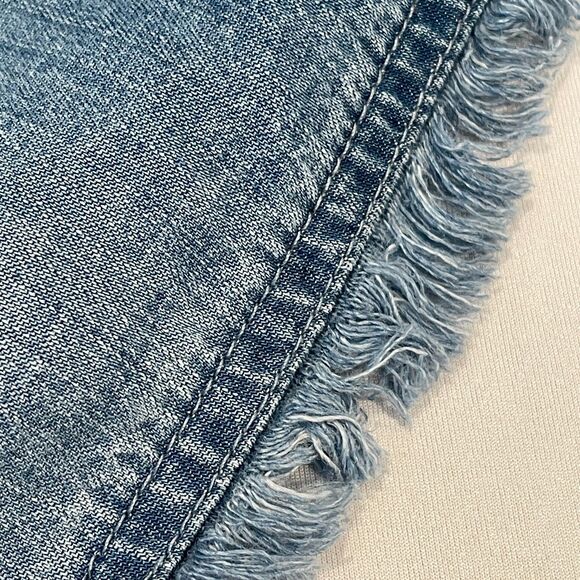 For The Republic Lg Shorts Tencil "Jean" Boho Drawstring Soft Flowy Cut Off Raw - Picture 12 of 14